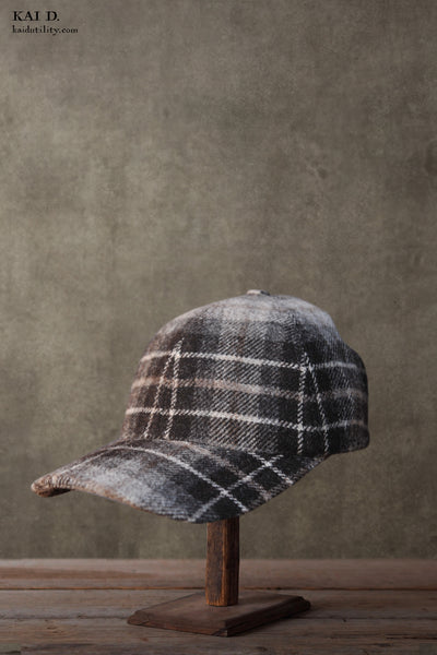 Baseball Hat - Shepherd's Check - M, L