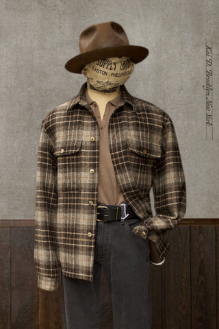 Parisian Two Pocket Overshirt - Shepherd's Check - M