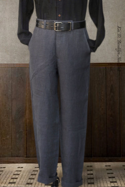 Bosun Pants -Grey Sabi Linen - 30, 32, 34, 36
