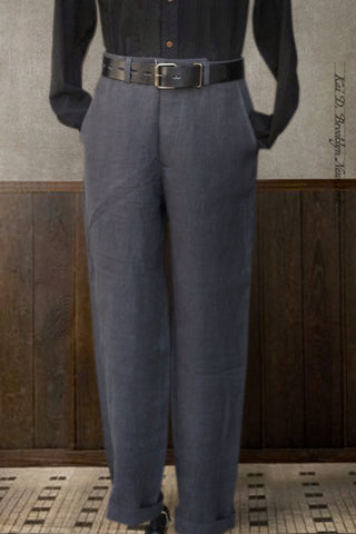 Bosun Pants -Grey Sabi Linen - 30, 32, 34, 36