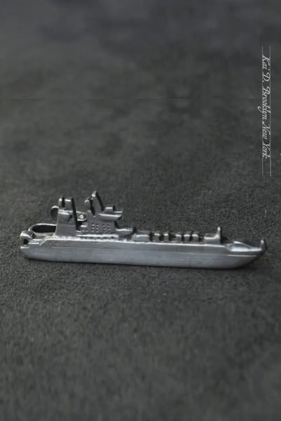 Vintage Tie Clip - Container Ship