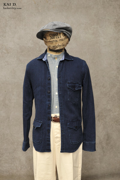 Indigo Shirt Jacket - S