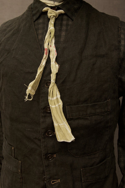 Shoemaker's Vest - Over Dyed Linen - S, L, XL (NO RETURN)