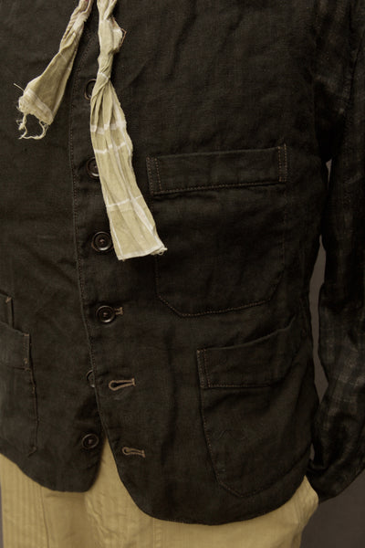 Shoemaker's Vest - Over Dyed Linen - S, L, XL (NO RETURN)