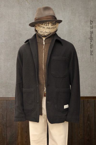 Shoreline Wool Jacket - Navy - M, L, XL, XXL