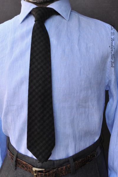 Sicily Linen Dress Shirt - Sicily Blue - 40, 42, 44, 46 (Relaxed fit, longer body length, sleeve length)