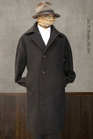 Sigurd Long Coat - Heavy Black Wool - M (No Return)