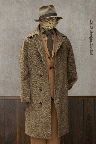 Sigurd Long Coat - Wool Herringbone - S, M (NO RETURN)