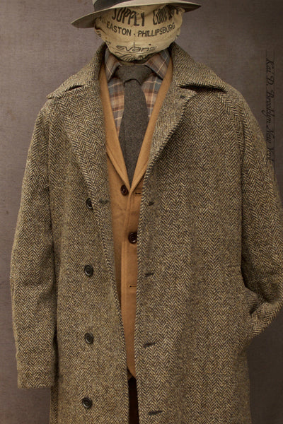 Sigurd Long Coat - Wool Herringbone - S, M (NO RETURN)