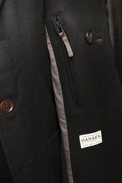 Sigurd Long Coat - Heavy Black Wool - M (No Return)