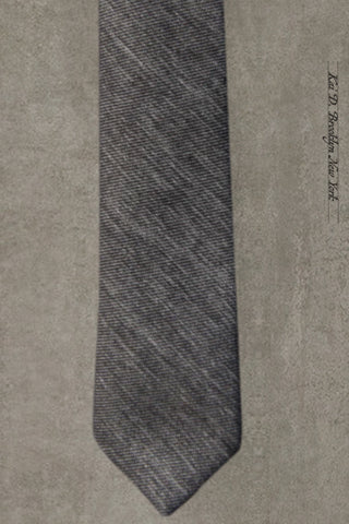Silk Cotton Heather Twill Tie