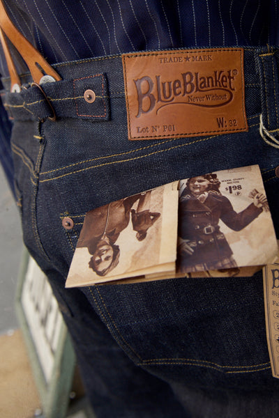 Blue Blanket Single Needle Jeans - Raw Indigo - 32, 34, 36 (NO RETURN)