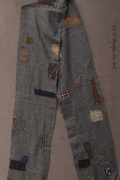 Skinny Boro Scarf - Wool Flannel  A
