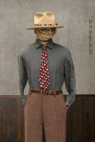 Delancey Shirt - Belgian Linen - Slate Grey - M, L, XL, XXL