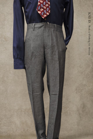 Light Belgian Linen Borough Pants - Slate Grey - 30, 32, 34, 36, 38