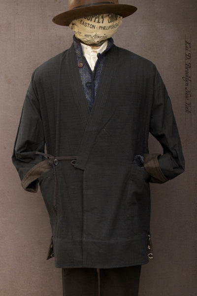 Japanese Farmer Coat - Slub Cotton Tweed - S (NO RETURN)