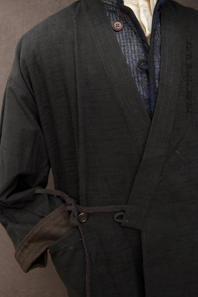 Japanese Farmer Coat - Slub Cotton Tweed - S (NO RETURN)