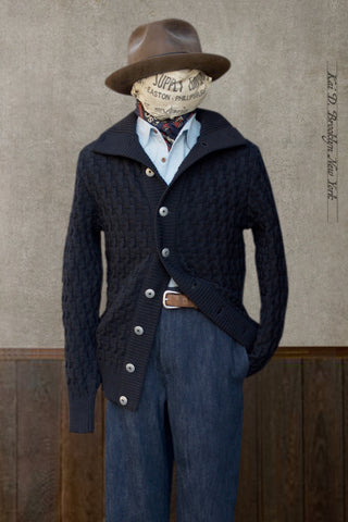 Stark Cardigan - Navy - M, L, XL