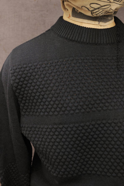 Fisherman Sweater - Navy - M, L, XL