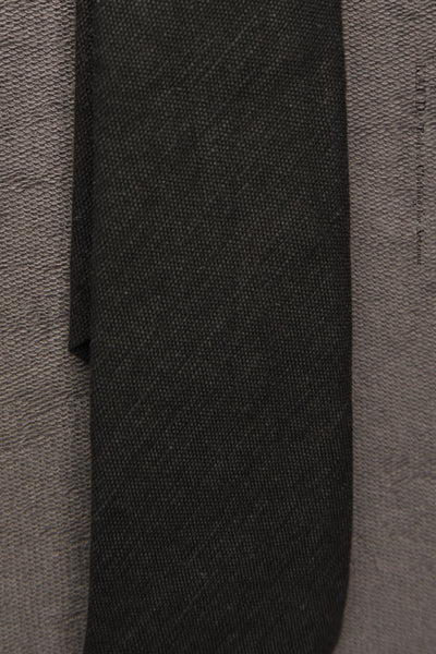 Soft Linen Tie - Black