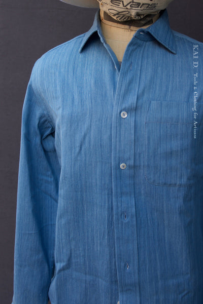 LS Matty Shirt - Butter Soft Denim  - 2 (M), 3 (L), 4 (XL)