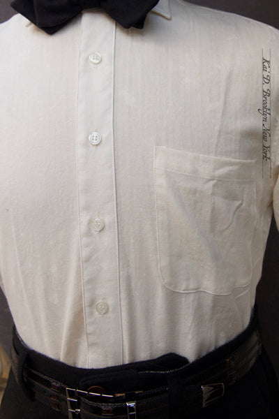 Cassady Shirt - Soft Herringbone  - Cream White -  S, M, L, XL, XXL