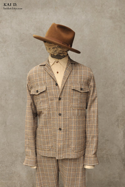 Stefan Shirt Jacket - Multi Color Plaid - M, L, XL