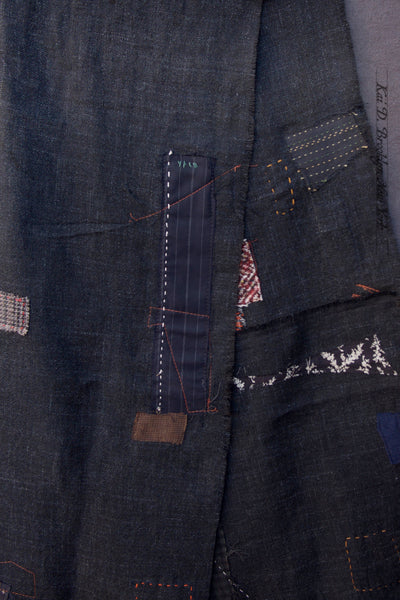 Boro Scarf - Texture Linen Wool A