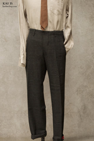 Borough Pants - Black Stipple Weave - 30, 32, 34, 36, 38