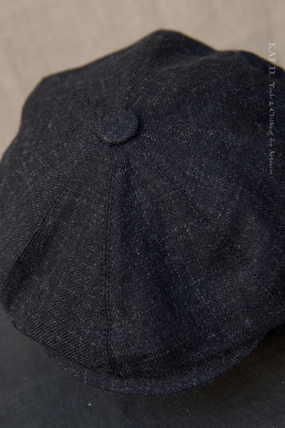 Peaky Hat - Stipple Linen Wool - M, L, XL