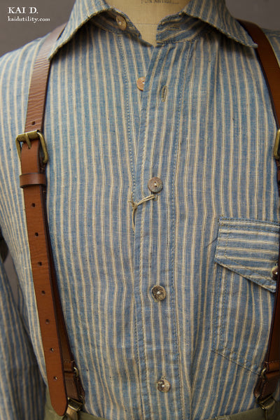 Linen Striped Shirt - M