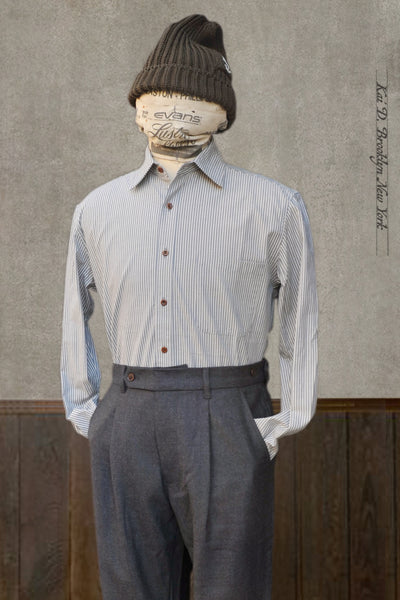 Cassady Shirt - Premium Japanese Cotton Stripe  - M, L, XL