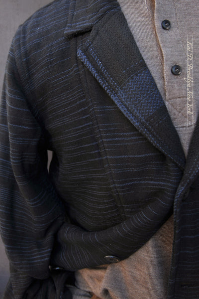 Study Jacket - Tonal Space Dye Blue Plaid - 2 (S), 3(M), 4(L)