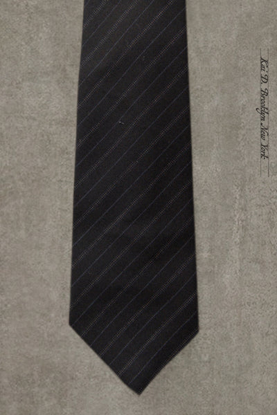 Super 120s Wool Tie - Midnight