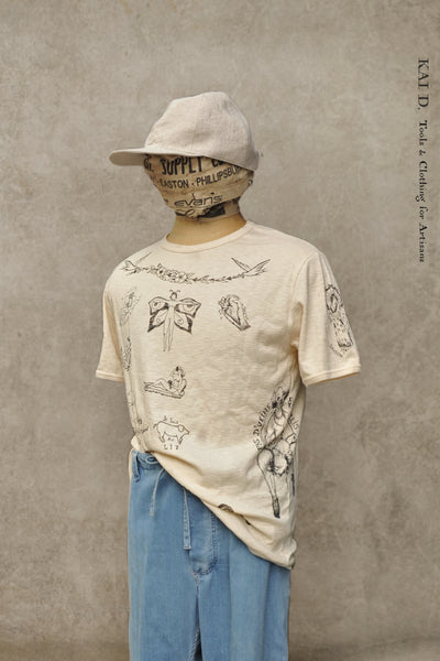 Tattoo Inspired Tee - Natural - XL