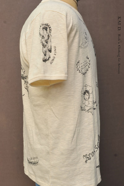 Tattoo Inspired Tee - Natural - XL