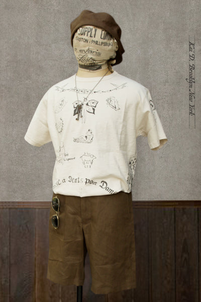 Tattoo Tee - Cream - M, L, XL