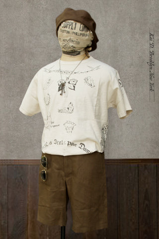 Tattoo Tee - Cream - M, L, XL