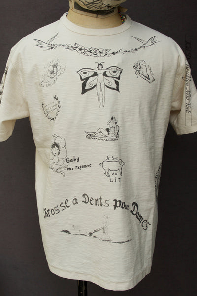 Tattoo Tee - Cream - M, L, XL