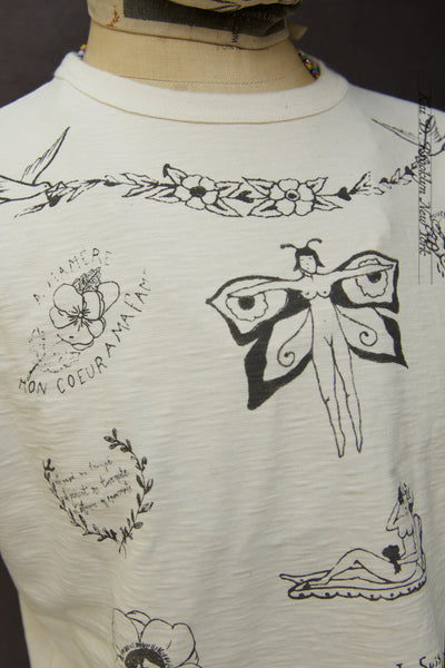 Tattoo Tee - Cream - M, L, XL