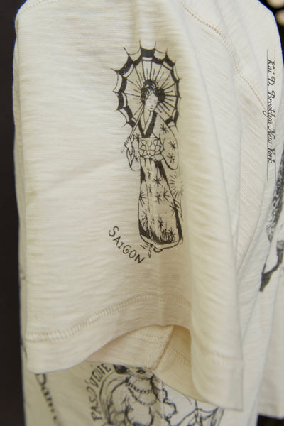 Tattoo Tee - Cream - M, L, XL