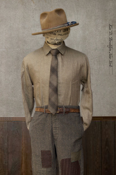 Delancey Shirt - Italian Linen - Taupe Heather - M, L, XL