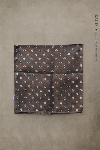 Silk Bandana/Pocket Square - Tear Drop Paisley