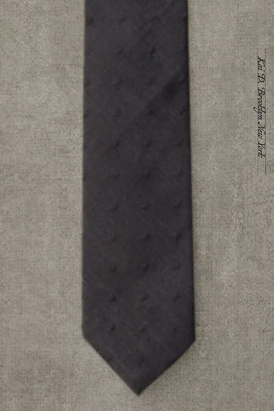Texture Dot Tie - Black