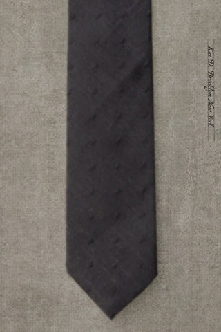 Texture Dot Tie - Black