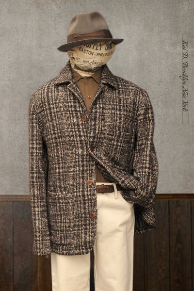 Brewer Jacket - Brown plaid - M, L