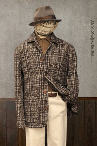 Brewer Jacket - Brown plaid - M, L