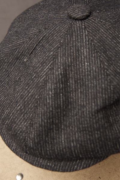 Peaky Hat -Texture Striped Wool - M, L, XL