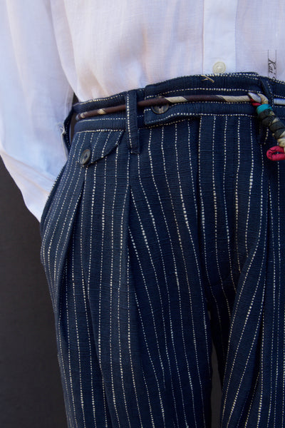 Shakoor Wide Cut Pants -  Dark Blue - 2, 3