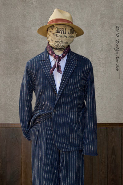 Study Jacket - Ticking Stripe - 2(S), 3(M), 4(L)